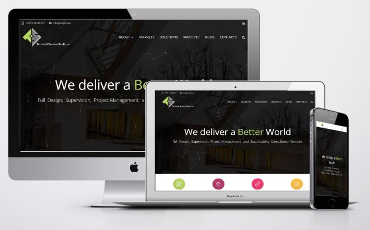 برمجة مواقع شركات المقاولات - تكنكال سيرفس استديو